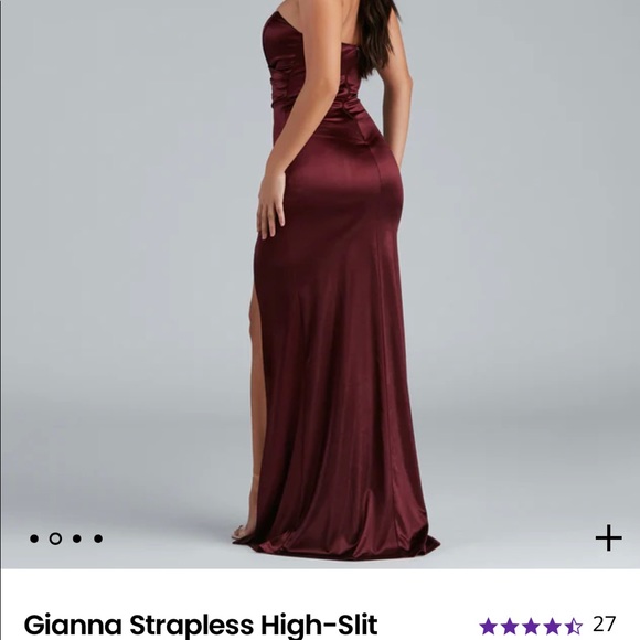 Windsor no strap dress burgundy/maroon worn once perfect condition size S OBO - Picture 6 of 7